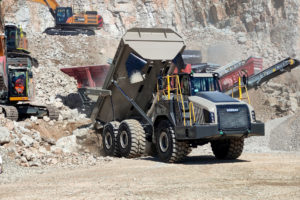 photoAn RA40 in action at the quarry demonstration area.